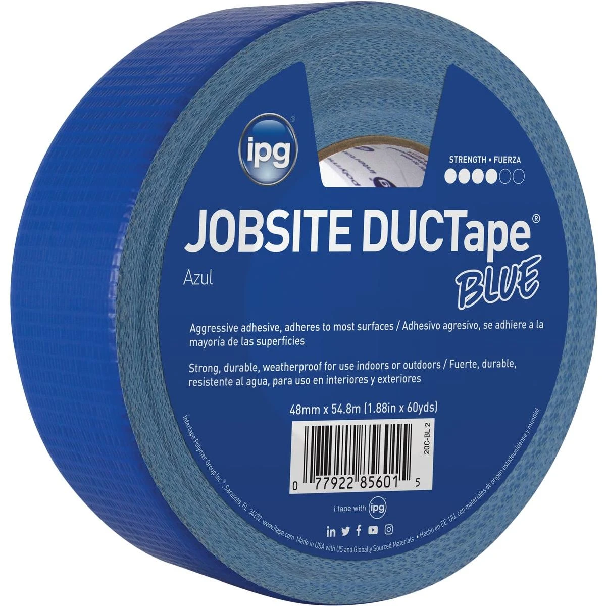 Intertape DUCTape 1.88 In. x 60 Yd. General Purpose Duct Tape, Blue