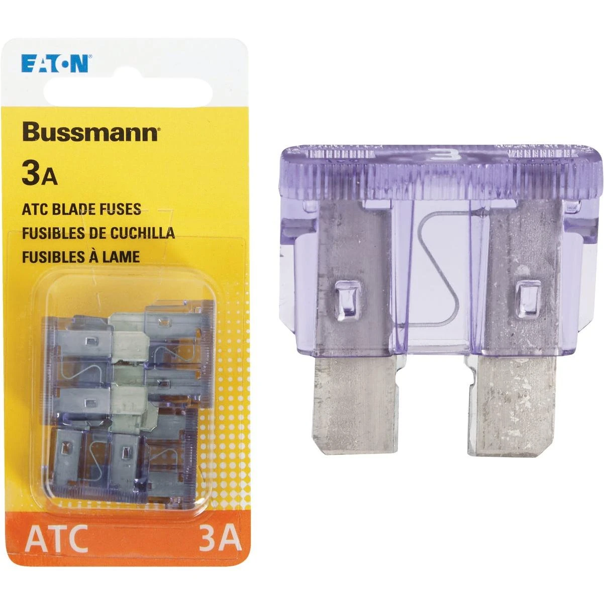 Bussmann 3A 32V ATC Blade Automotive Fuse (5-Pack)