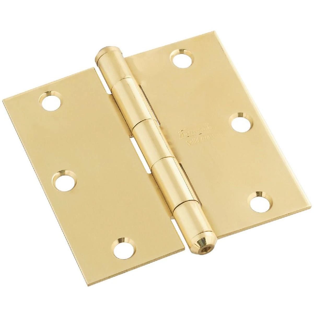 National Hardware 3-1/2 In. Square Solid Brass Door Hinge