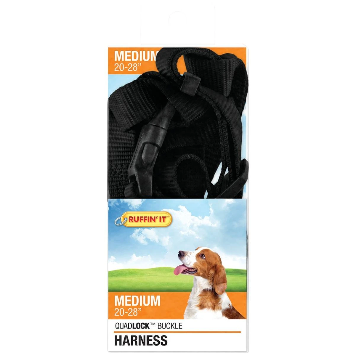 Lupine 3/4 In. Traditional Solid Red Step-In Dog Harness