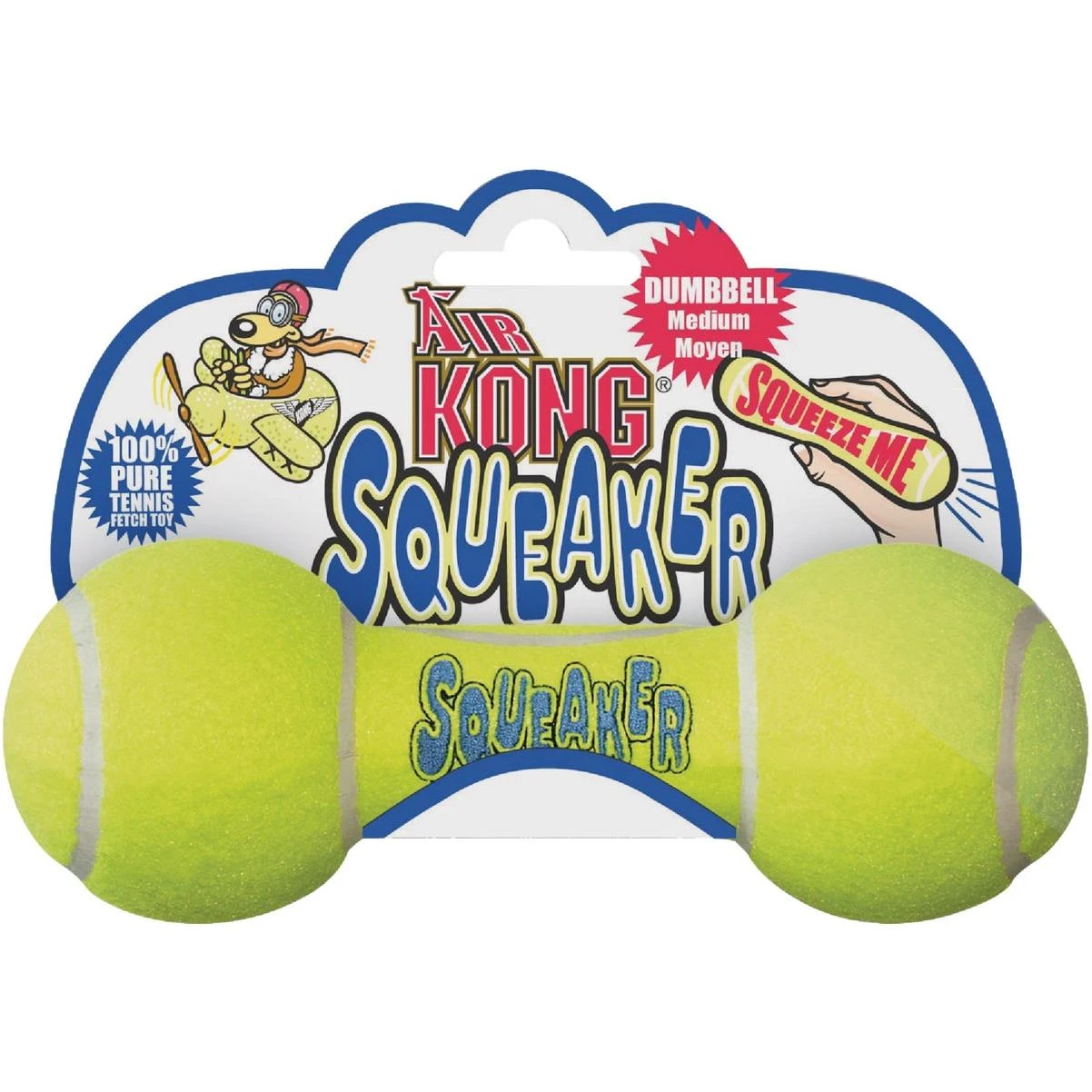 Air Kong Squeaky Medium Dumbbell Dog Toy