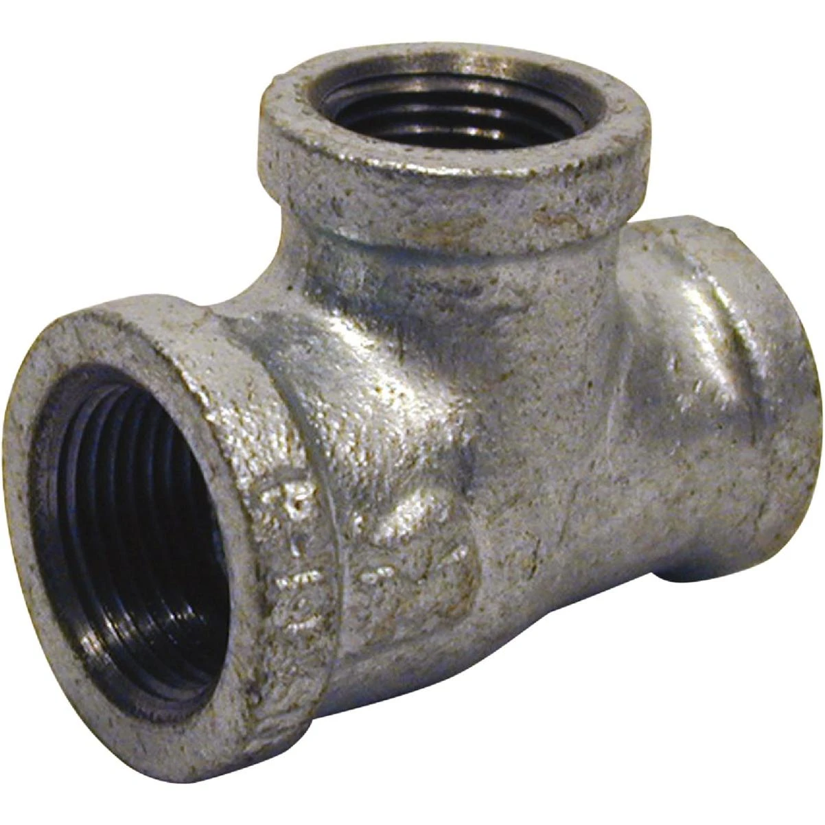 Southland 3/4 In. x 1/2 In. x 3/4 In. Malleable Iron Reducing Galvanized Tee