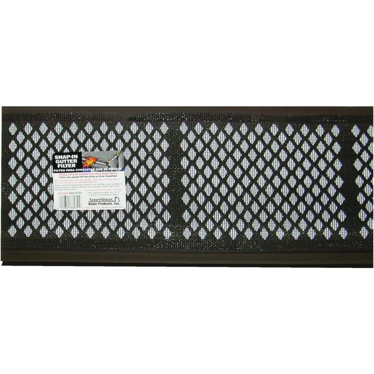 Amerimax 6-1/2 In. x 3 Ft. Brown Vinyl Gutter Guard with Filter
