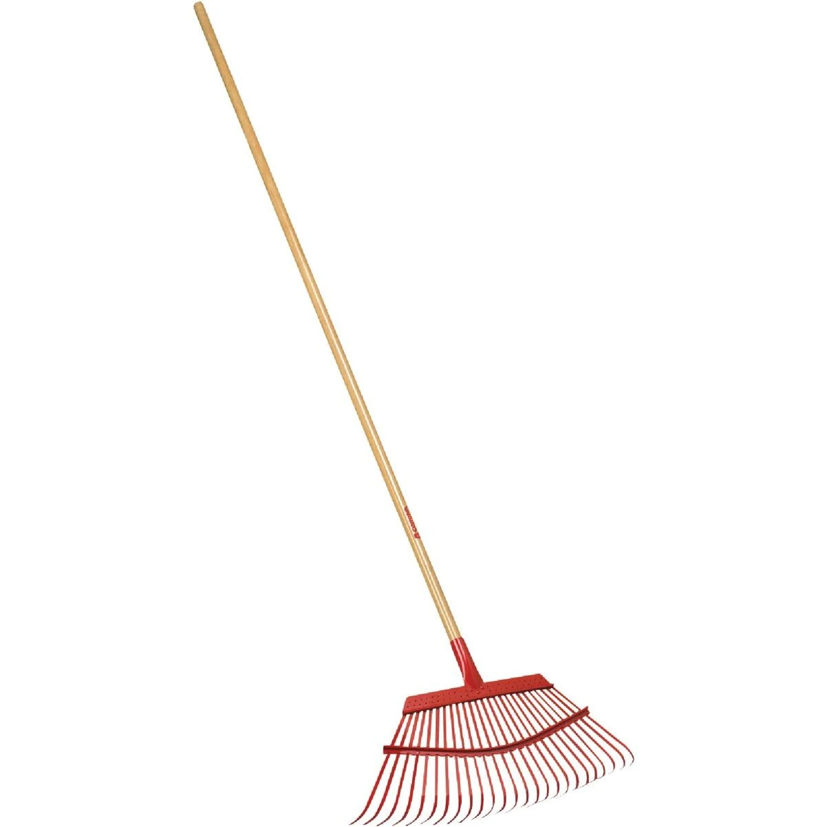 Corona 19 In. Steel Head Lawn and Leaf Rake with 54 In. Wood Handle (25-Tine)