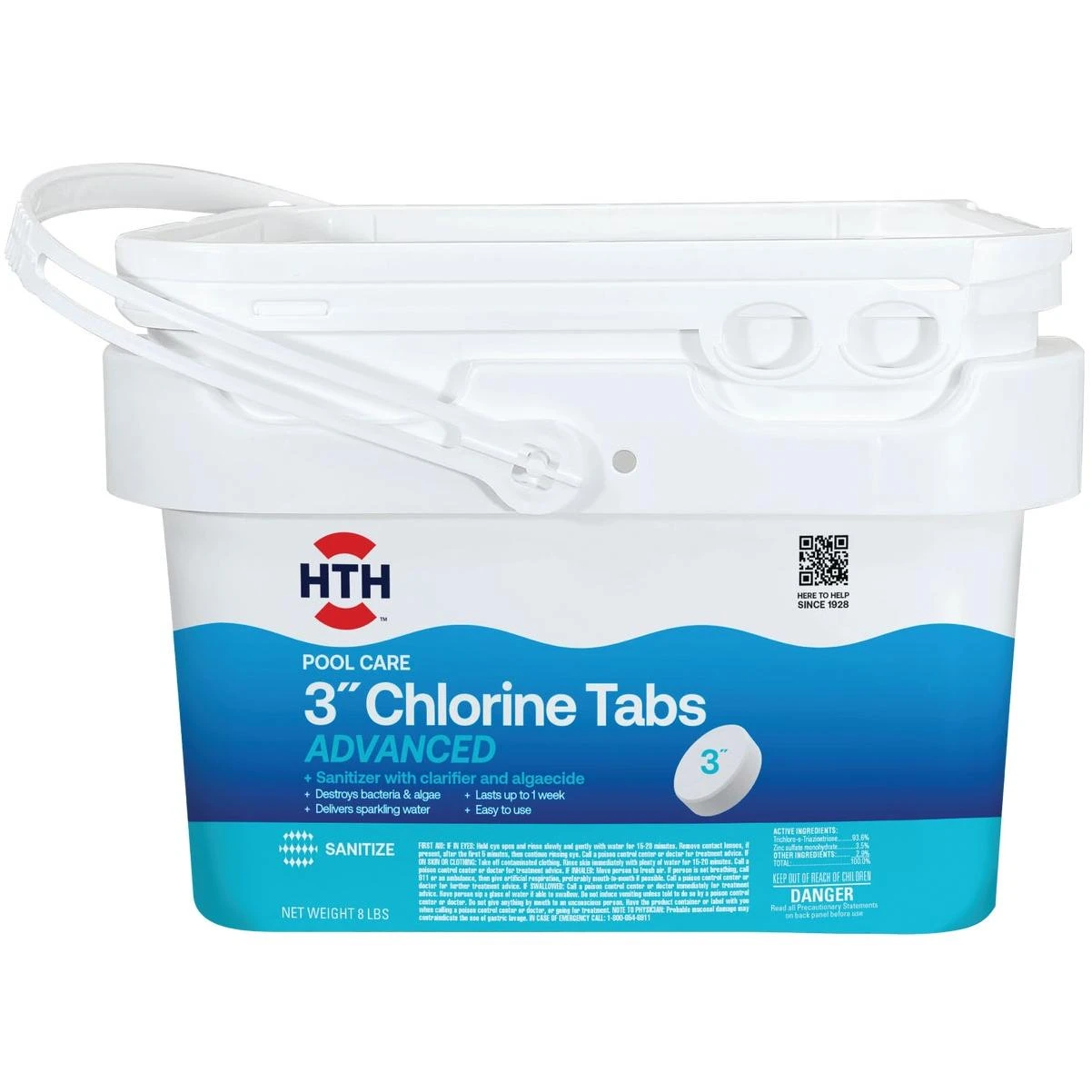 HTH Pool Care 3 In. 8 Lb. Chlorine Tabs Advanced