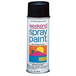 Krylon 425-k356 11 Oz. W.i. Flat Black Weekend Spray Paint - Set Of 6 Cans