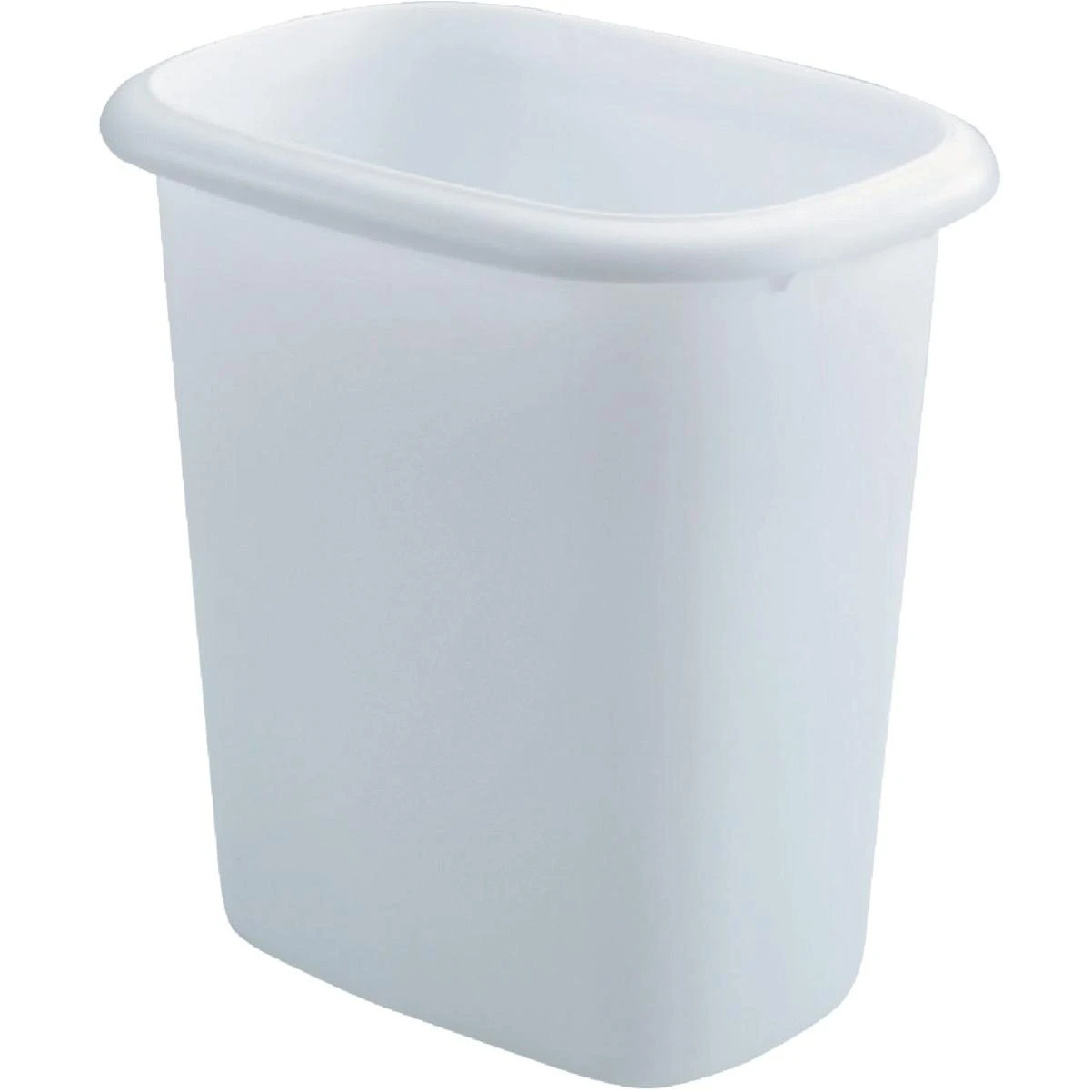 Sterilite 1.5 Gal. White Oval Vanity Wastebasket