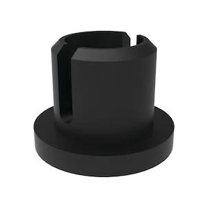 Handrail Straight Wall Return - Matte Black Finish For Enhanced Safety