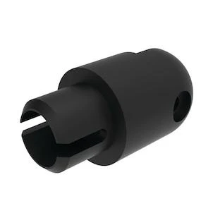 Handrail External Adjustable Joiner In Matte Black For Custom Railings