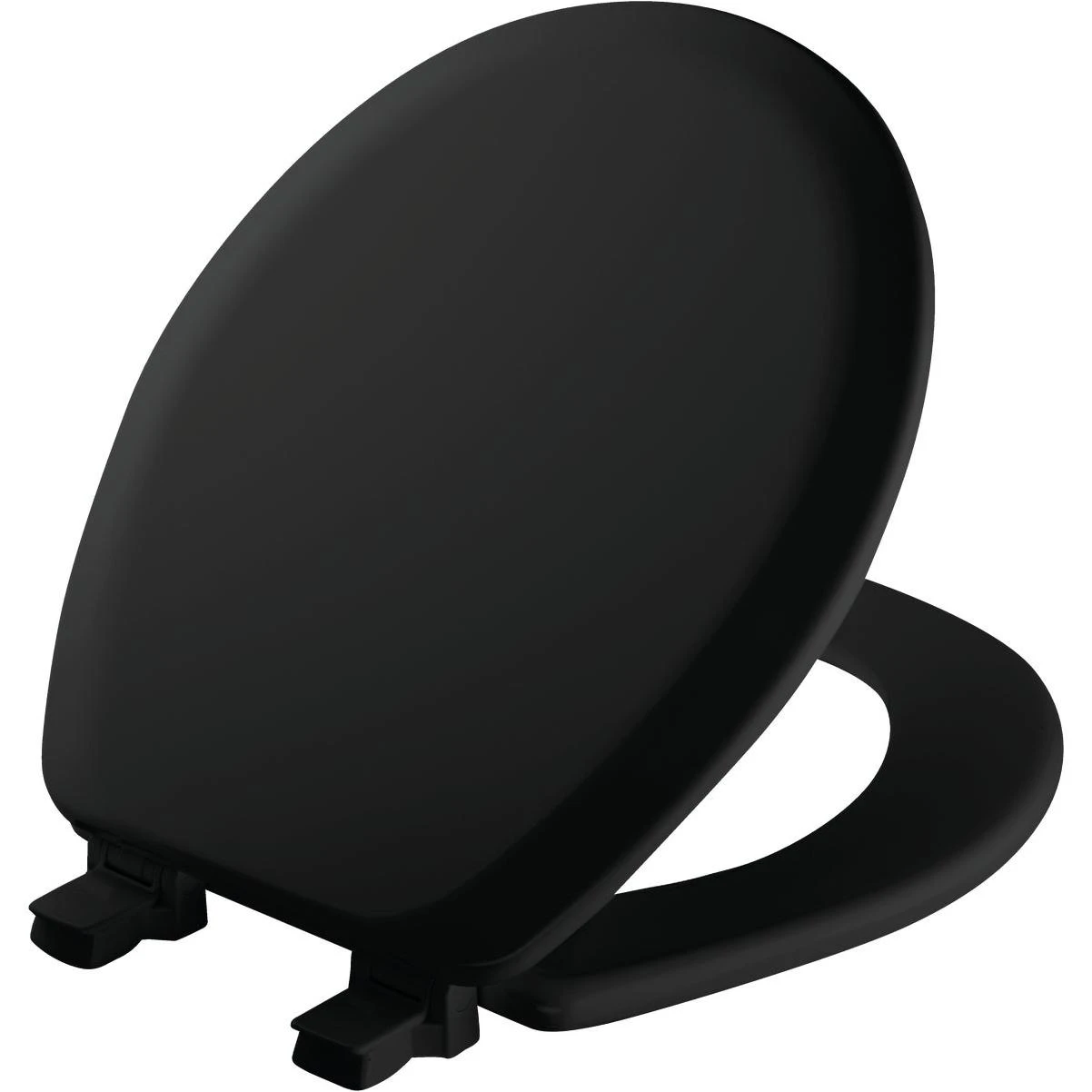 Bemis Mayfair Advantage Round Closed Front Black Wood Toilet Seat