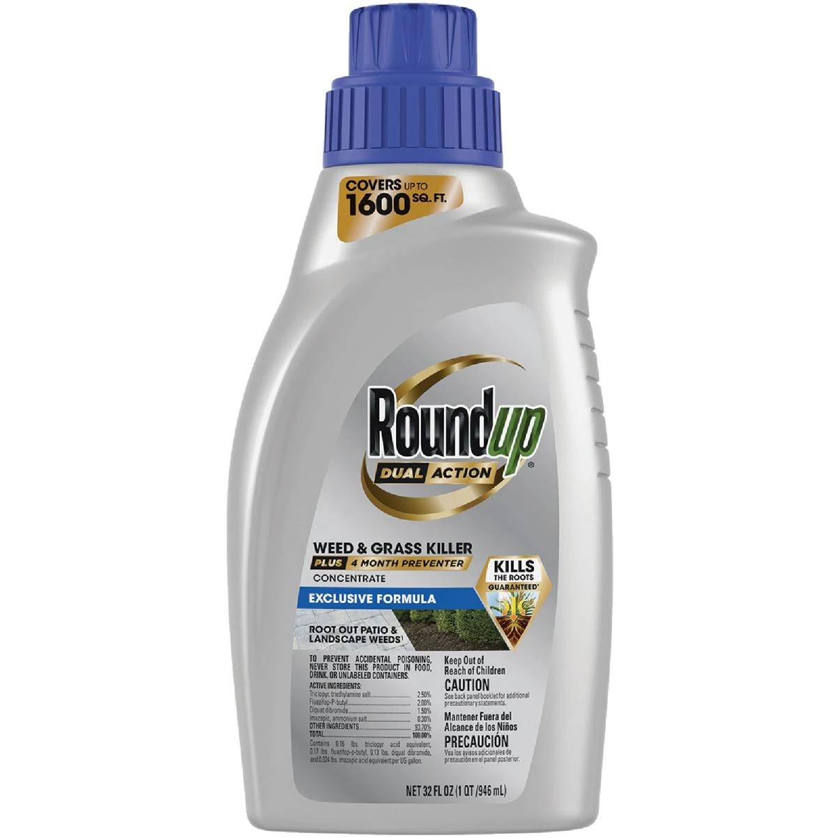 Roundup Dual Action 32 Oz. 1600 Sq. Ft. Concentrate Weed & Grass Killer