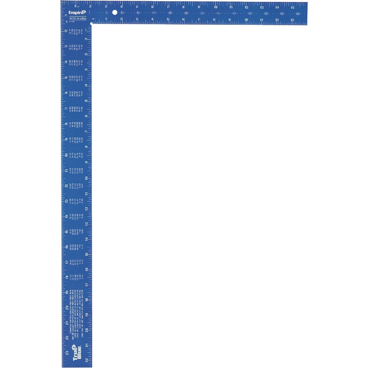 Empire True Blue 16 In. x 24 In. Aluminum High-Visibility Carpenter's Square