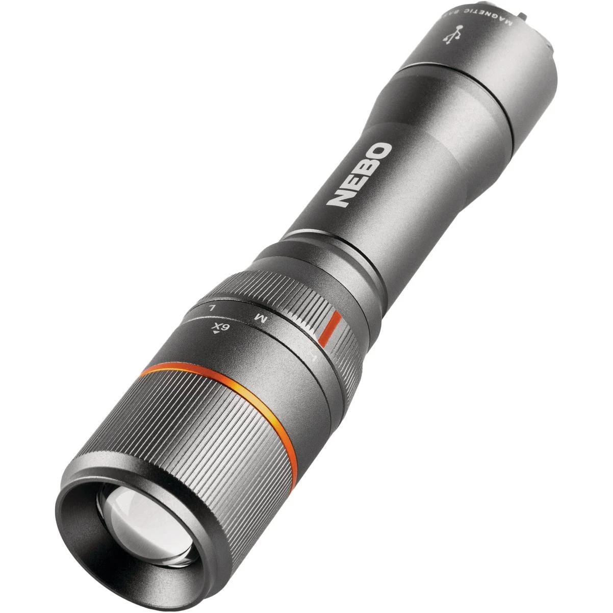 Nebo DaVinci LED Anodized Aluminum 1000 Lm. Rechargeable Flashlight