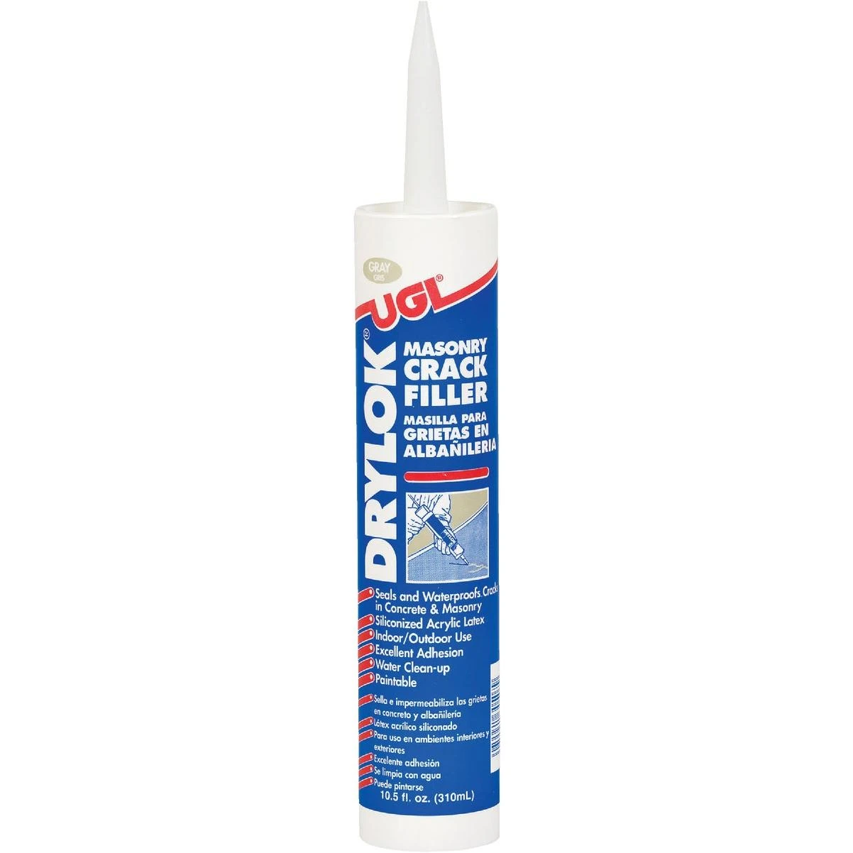 Drylok 10.5 Oz. Masonry Crack Filler For Concrete And Mortar Repair