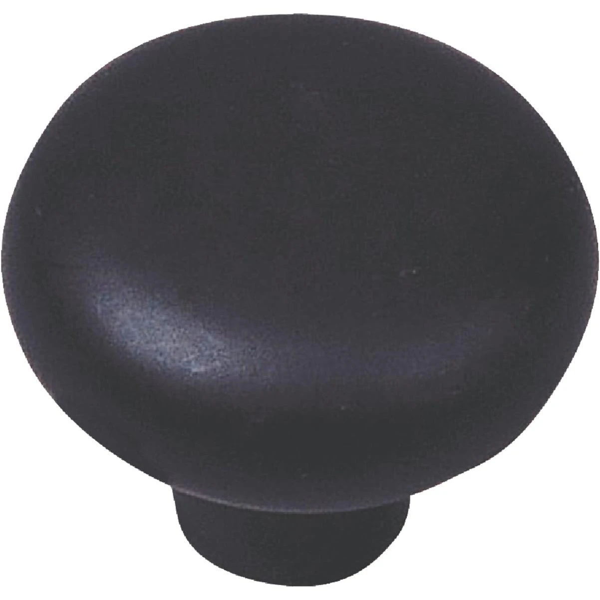 Laurey Porcelain Round 1-3/8 In. Dia. Black Cabinet Knob