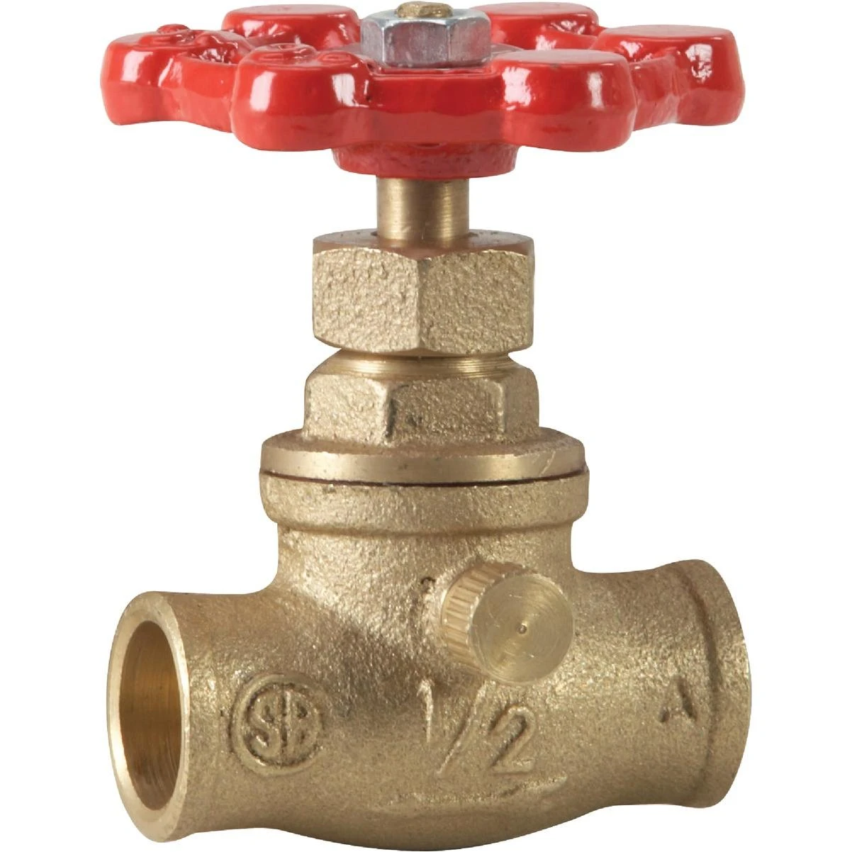 ProLine 1/2 In. SW Low Lead Cast Brass Stop Valve