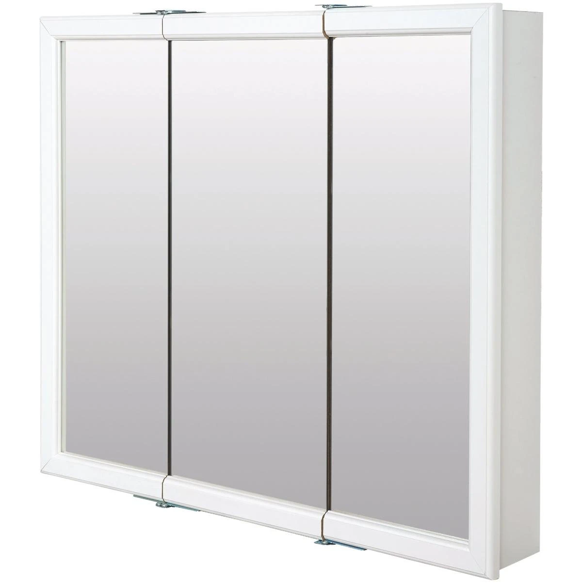 Zenith Zenna Home White 36 in W x 30.5 in H x 4.5 in D Tri-View Surface Mount Medicine Cabinet