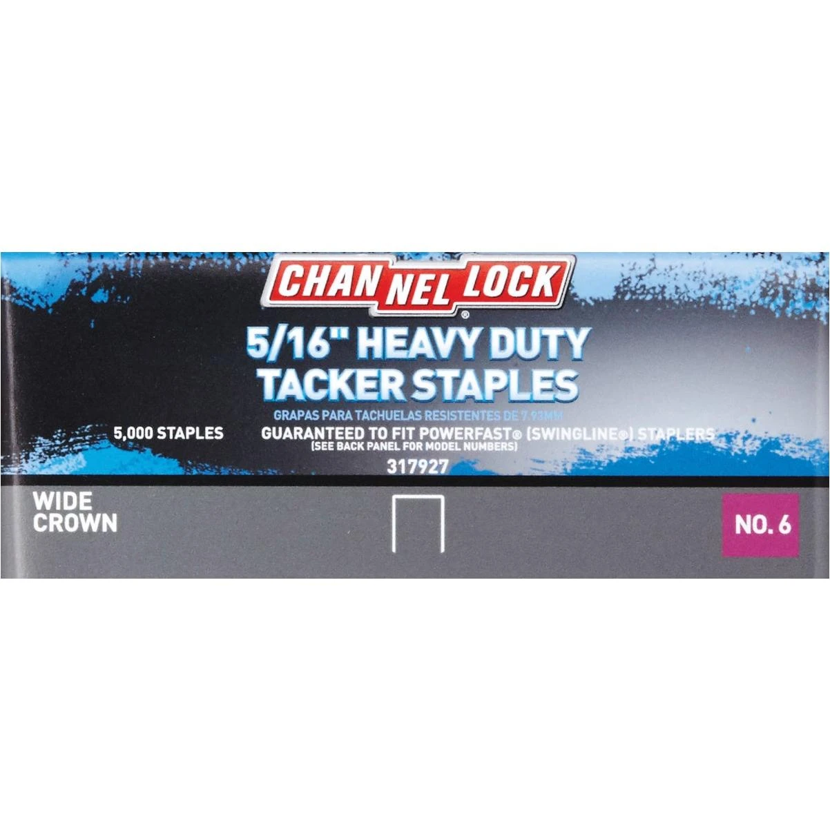 Channellock No. 6 Hammer Tacker Staple, 5/16 In. (5000-Count)
