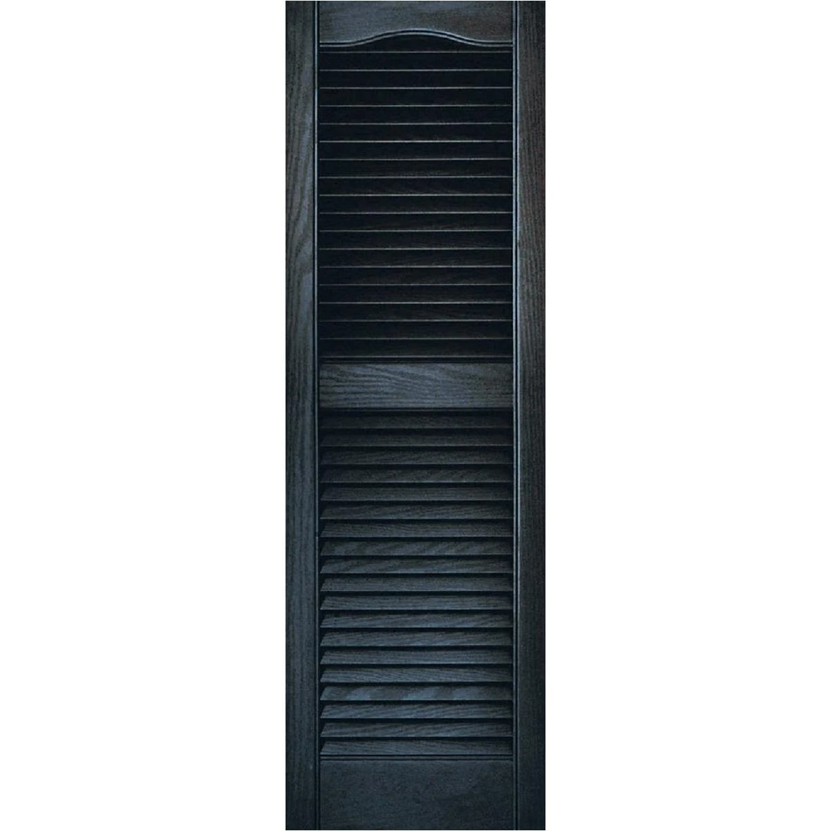 Builders Edge 15 In. x 48 In. Vinyl Louvered Shutter, (2-Pack)