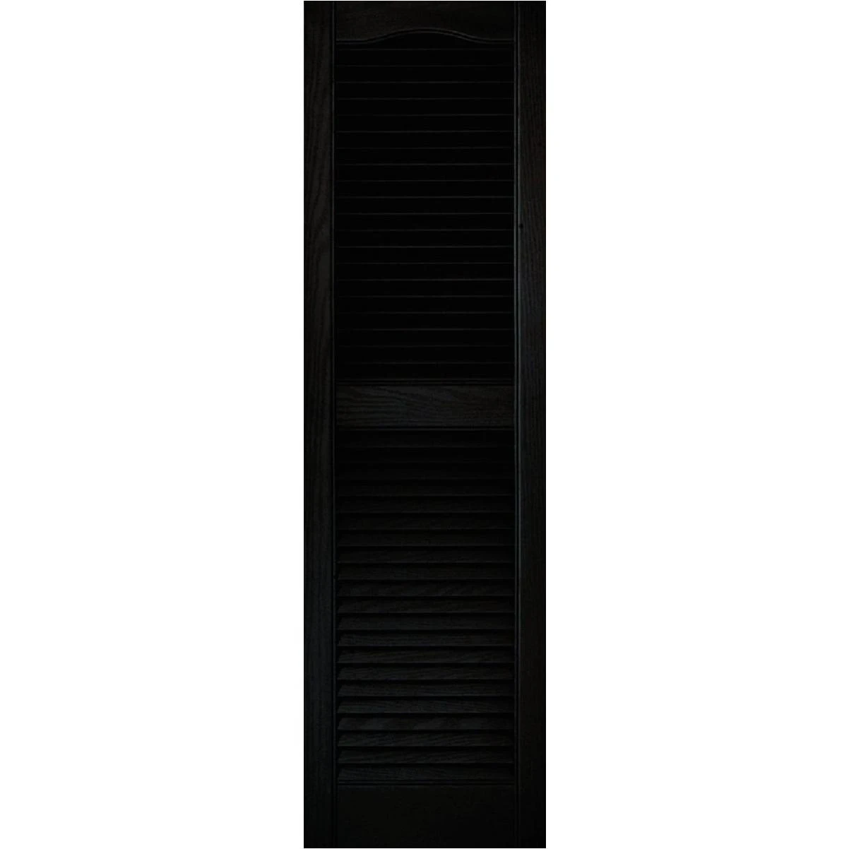 Builders Edge 15 In. x 52 In. Vinyl Louvered Shutter, (2-Pack)