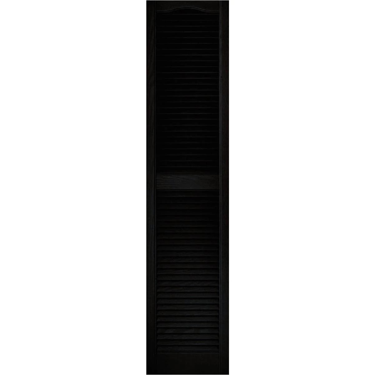 Builders Edge 15 In. x 64 In. Vinyl Louvered Shutter, (2-Pack)