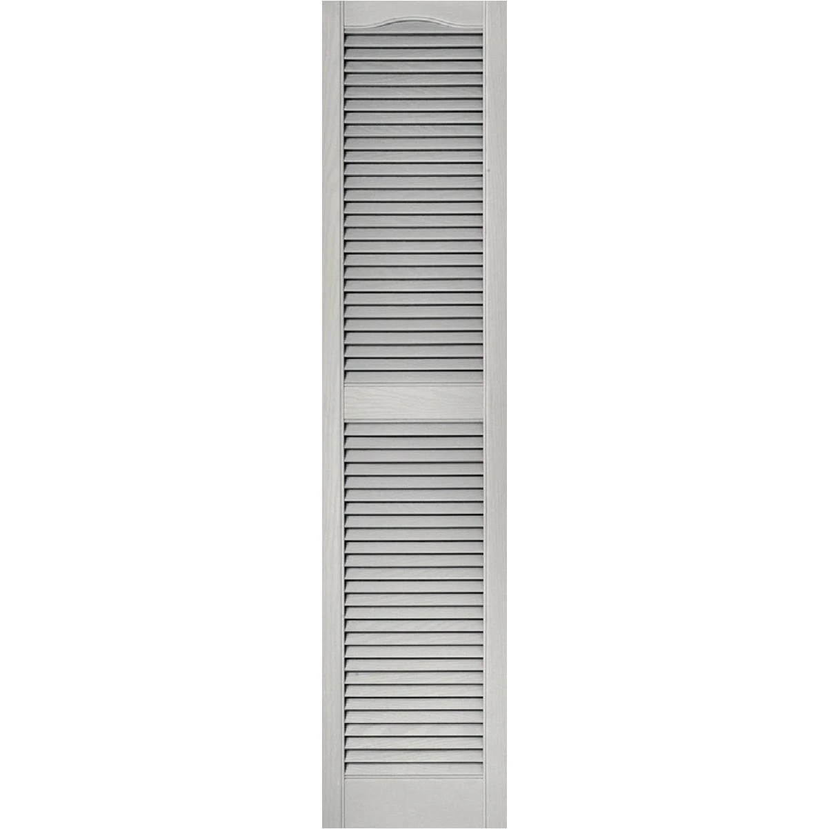 Builders Edge 15 In. x 64 In. Vinyl Louvered Shutter, (2-Pack)