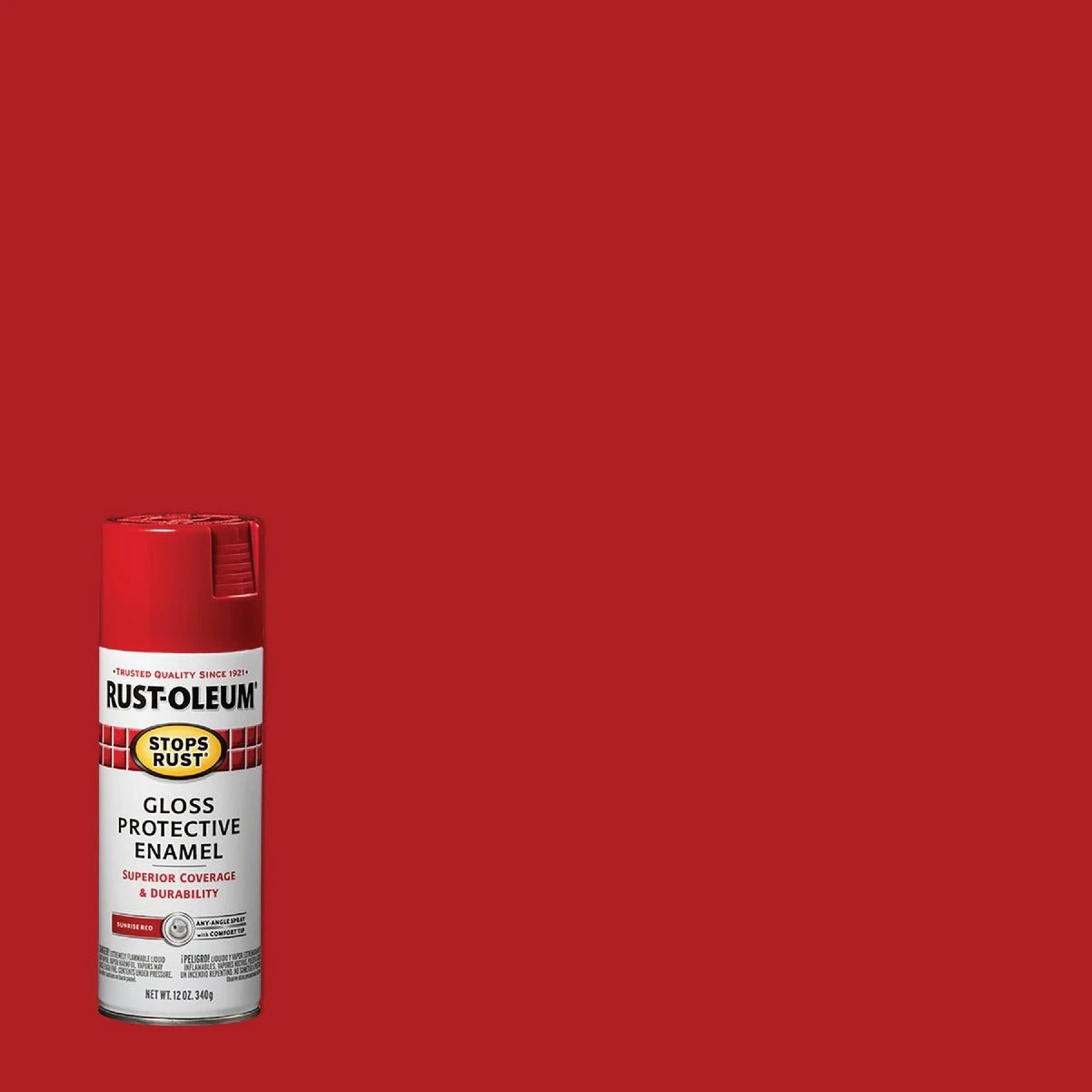 Rust-Oleum Stops Rust Sunrise Red Gloss 12 Oz. Anti-Rust Spray Paint