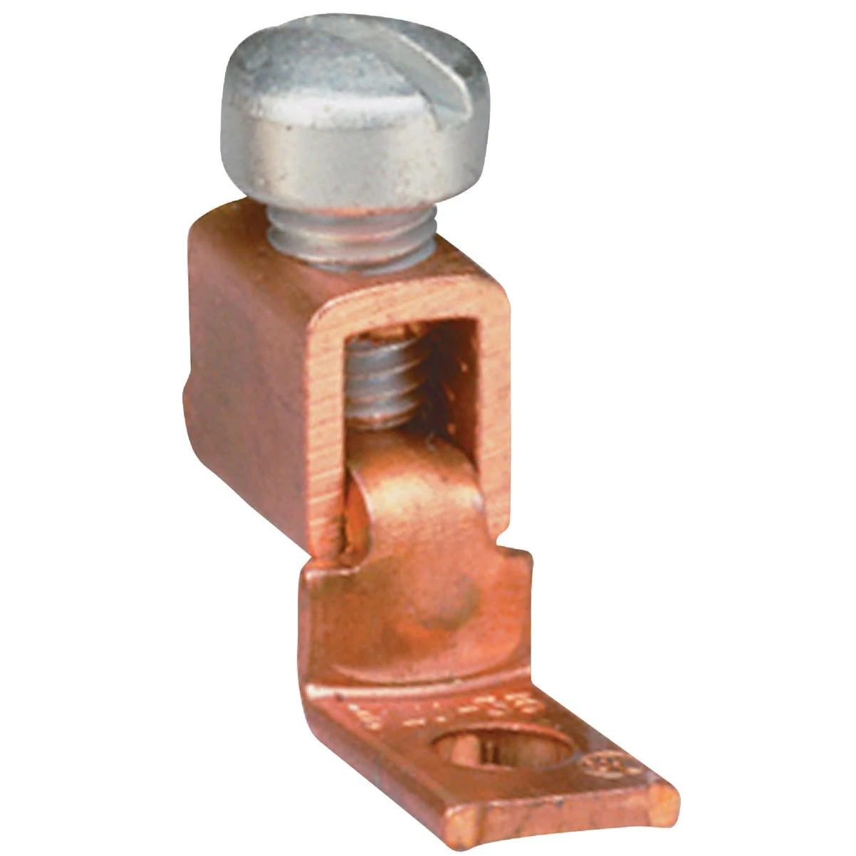 Southwire #14 SOL to #6 STR Single #10 Hole Mount Copper Alloy Offset Tongue Lug (2-Pack)