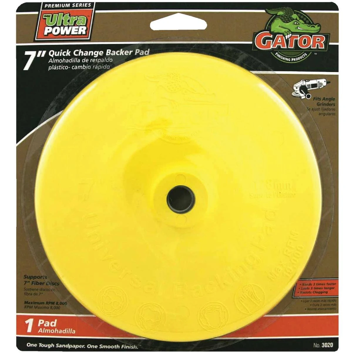 Gator Blade Quick Change 7 In. Angle Grinder Backing Pad