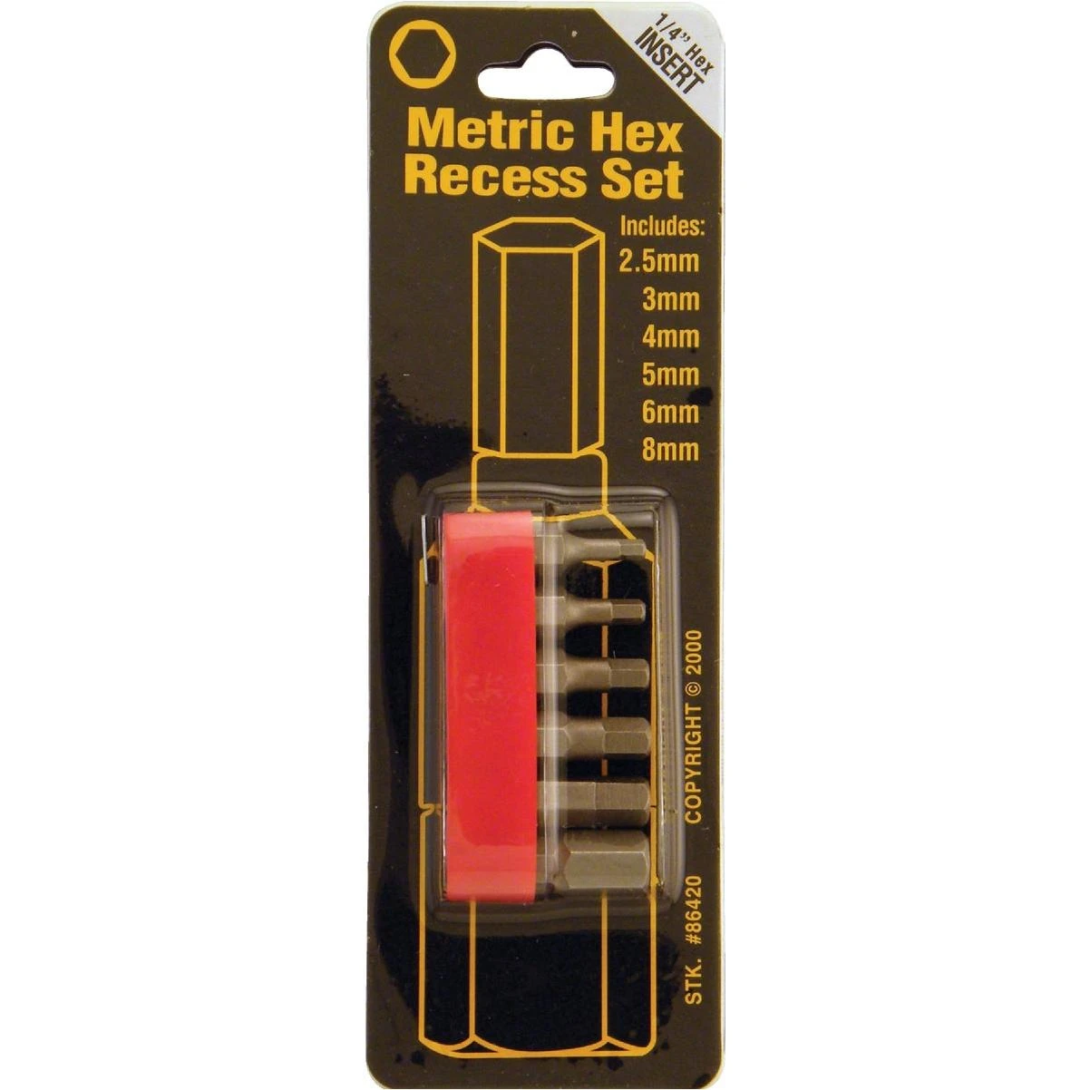 Best Way Tools 6-Piece Hex Metric Insert Screwdriver Bit Set