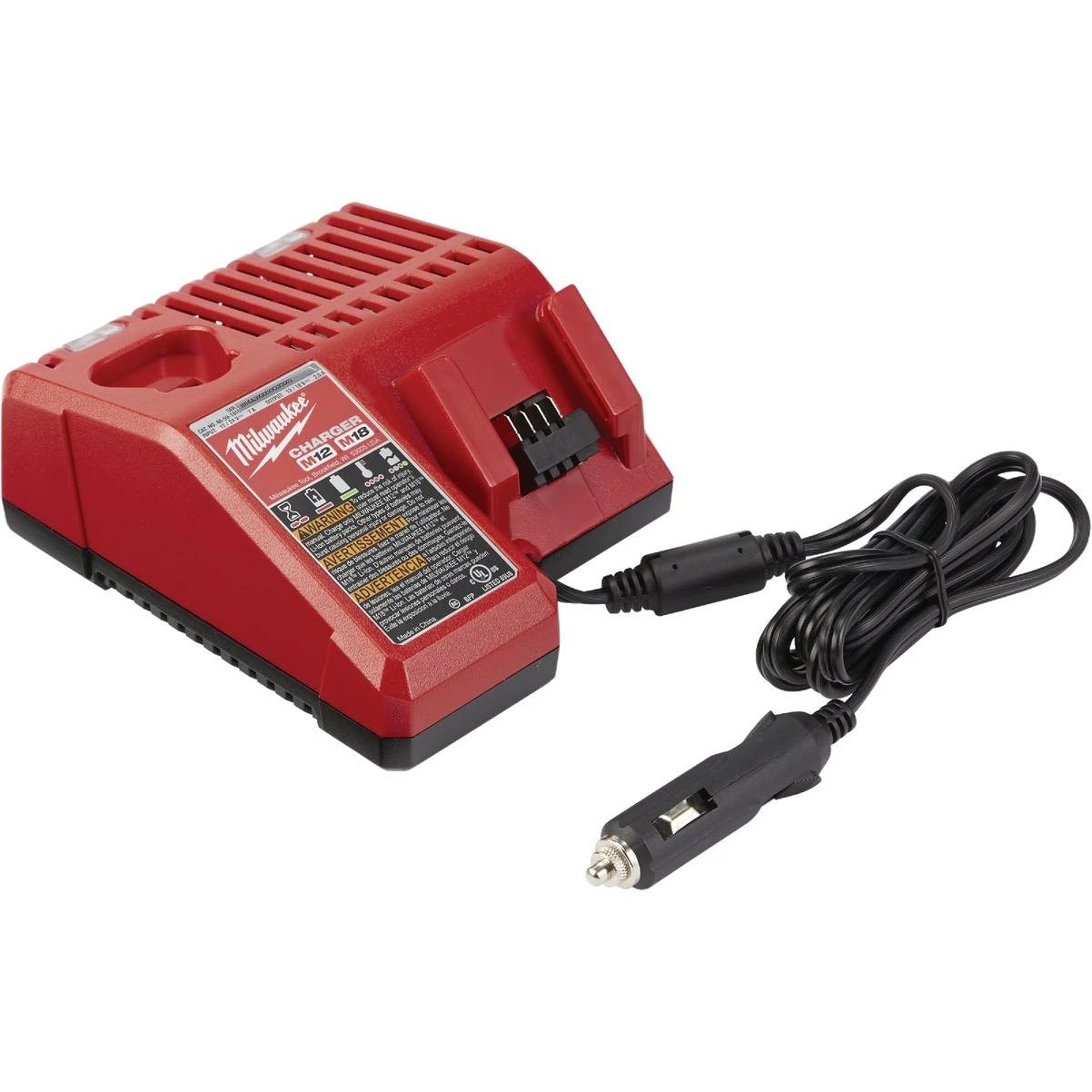 Milwaukee M12 M18 Lithium Ion Multi Voltage DC Vehicle Battery Charger Hammond Hardware