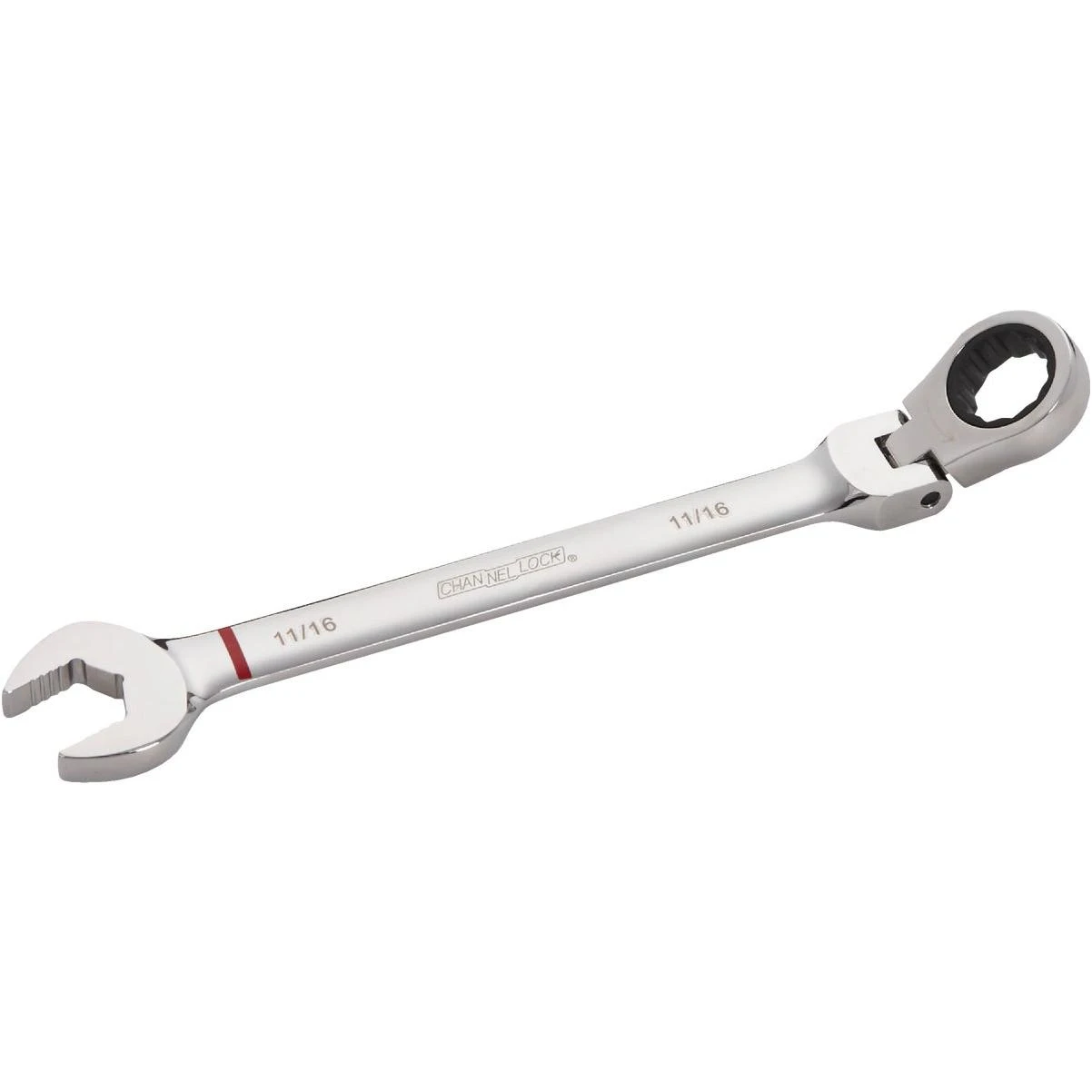 Channellock Standard 11/16 In. 12-Point Ratcheting Flex-Head Wrench