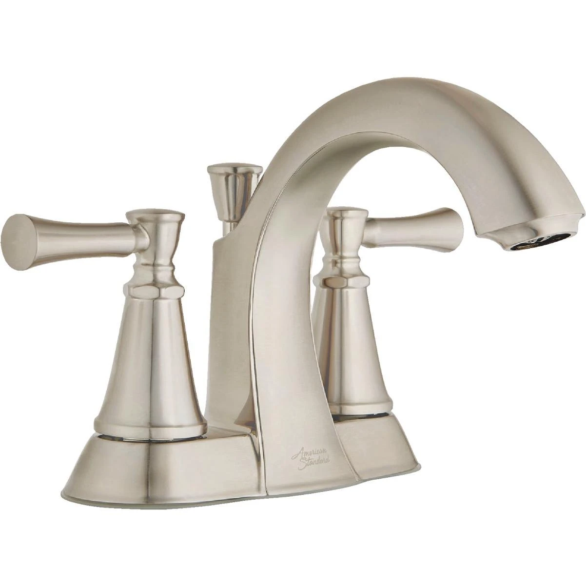 American Standard Chancellor 2-Handle Lever 4 In. Centerset Bathroom Faucet with Pop-Up, Brushed Nickel