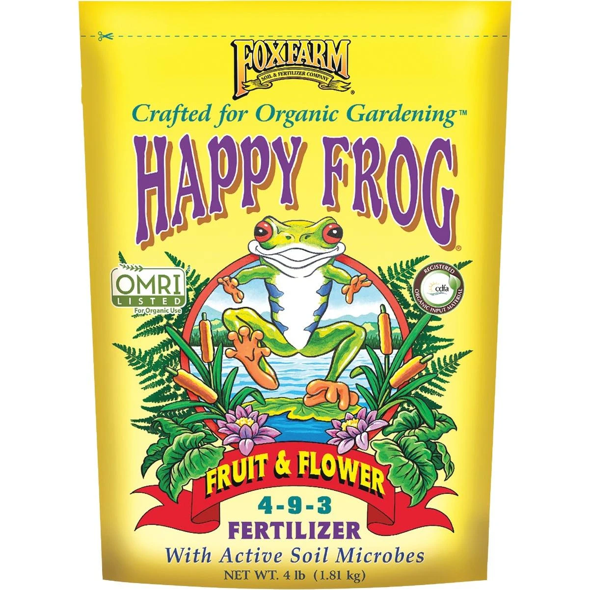 FoxFarm Happy Frog 4 Lb. Fruit & Flower Fertilizer