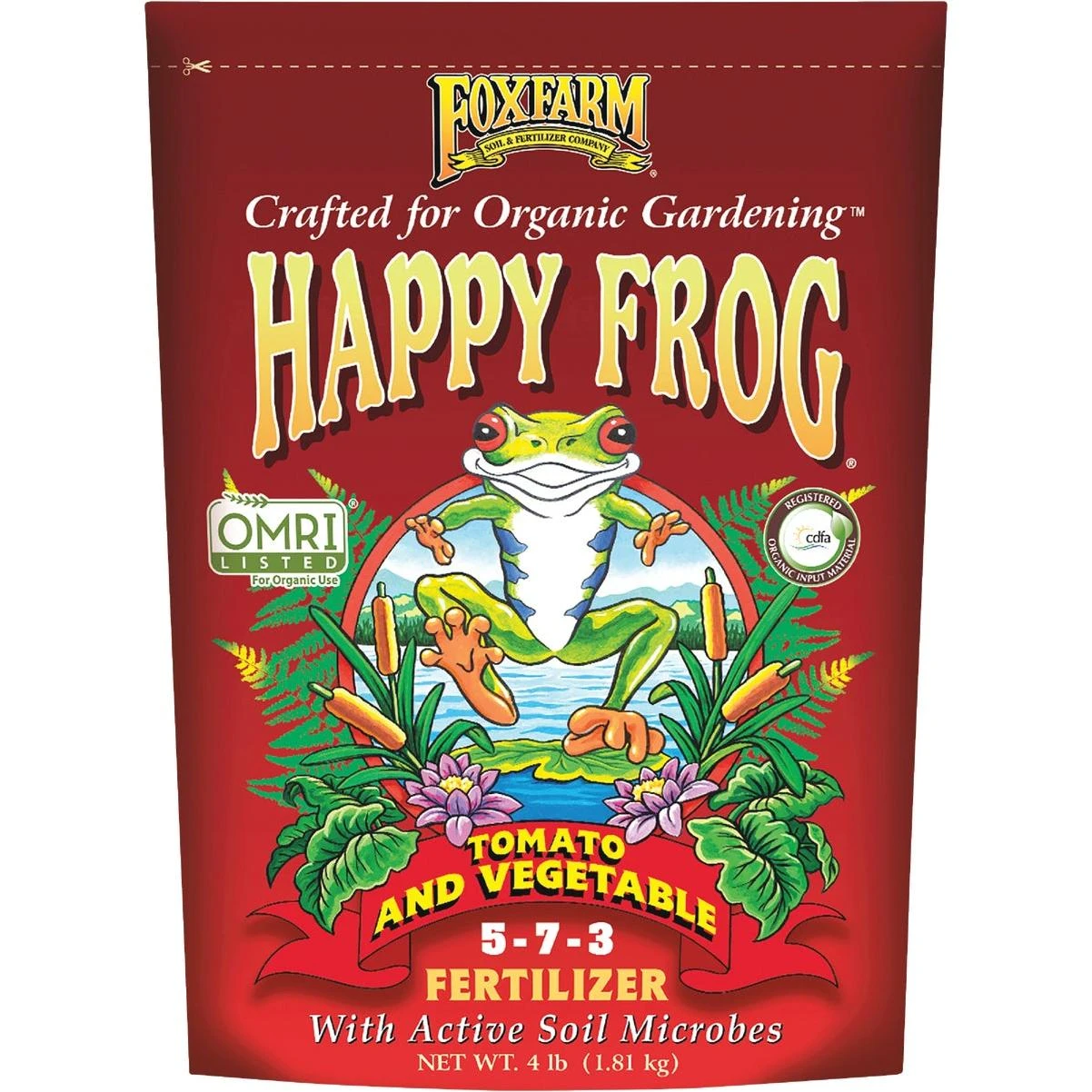 FoxFarm Happy Frog 4 Lb. Tomato & Vegetable Fertilizer