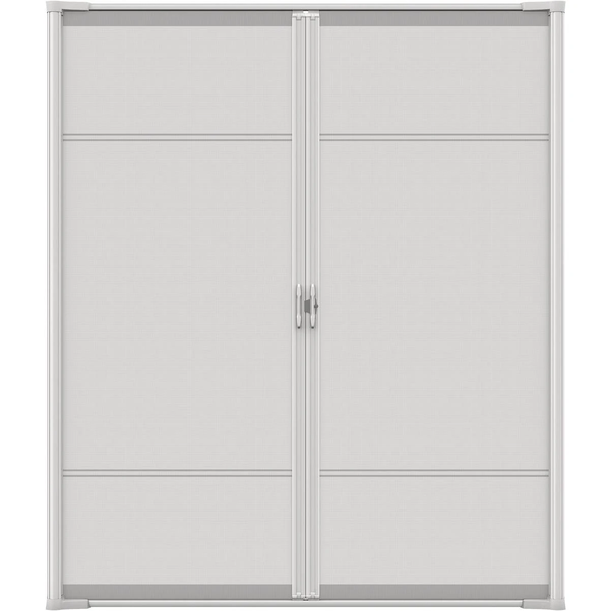 Larson Brisa 68 In. To 72 In. W x 80 In. to 81 In. H Double Door White Retractable Screen