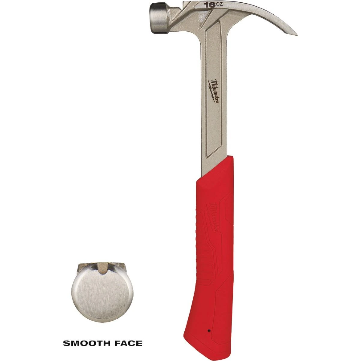 Milwaukee 16 Oz. Smooth-Face Rip Claw Hammer with Steel Handle