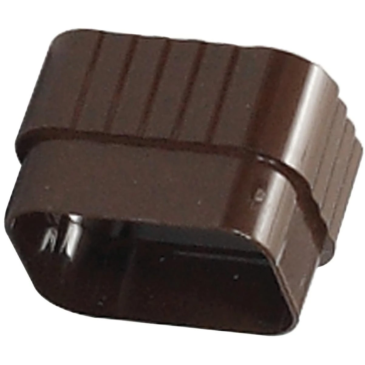 Amerimax 2 In. x 3 In. Traditional K-Style Brown Vinyl Downspout Connector