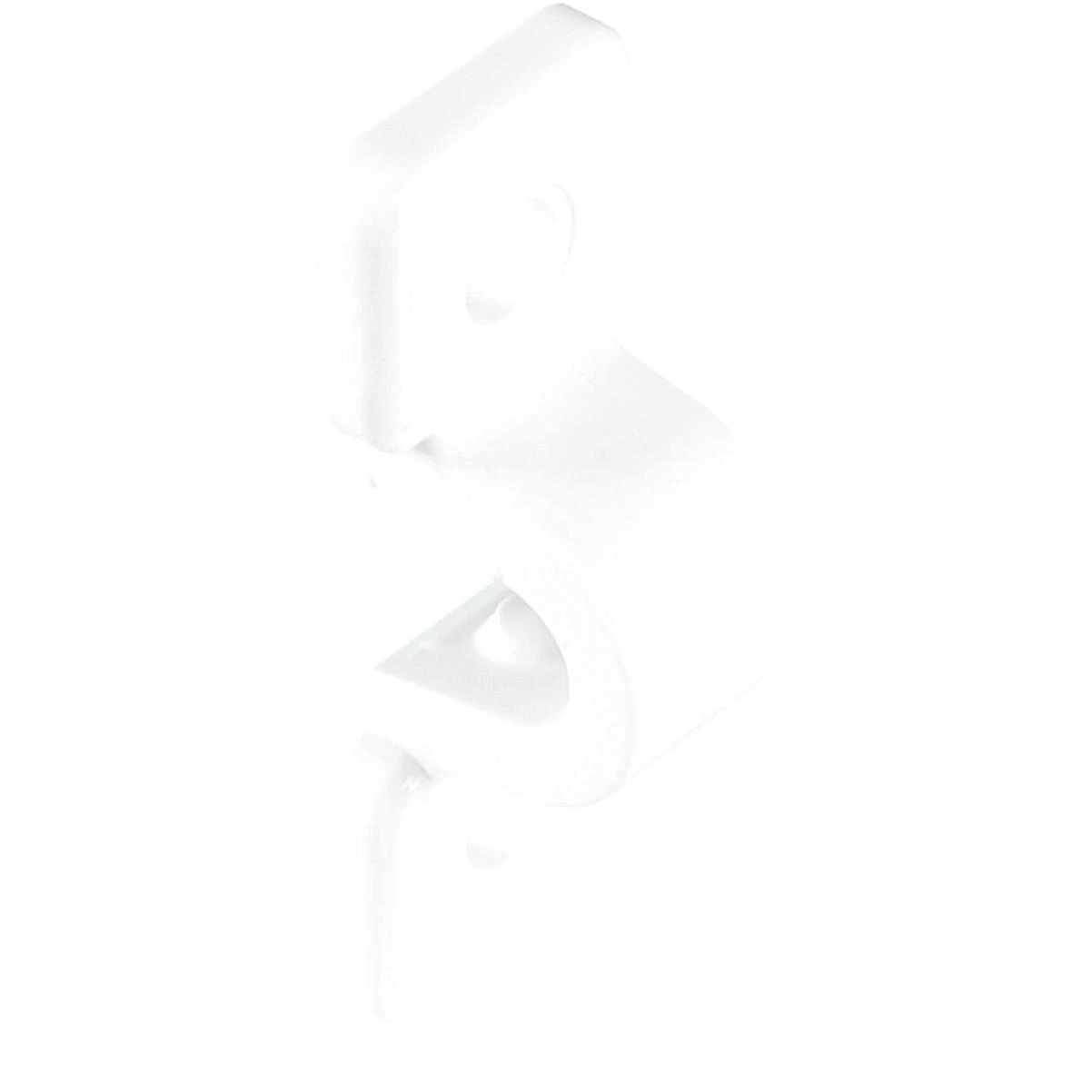 Rubbermaid White Universal Direct Mount C-Clamp Clips (20-Count)