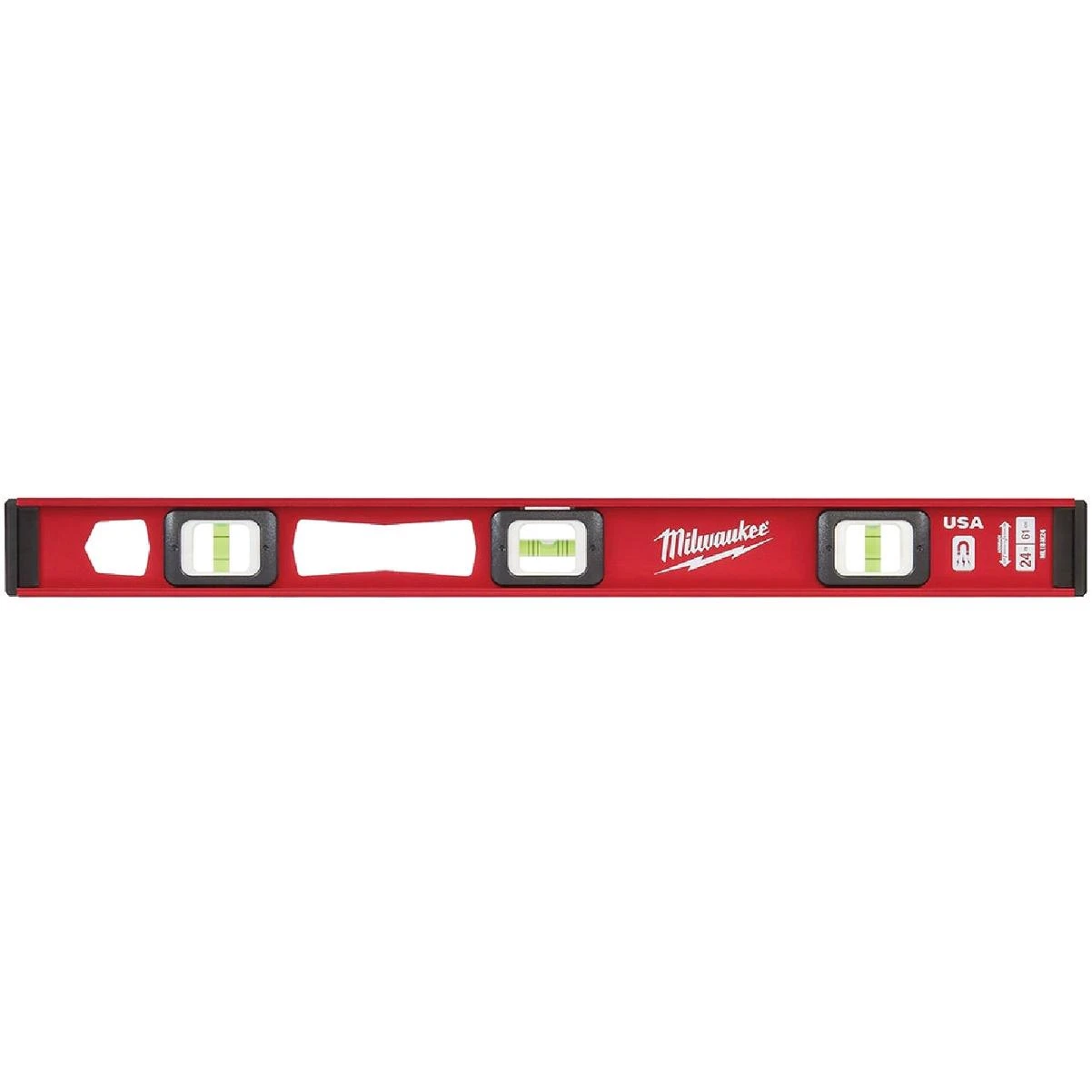 Milwaukee 24 In. Aluminum Magnetic I-Beam Level