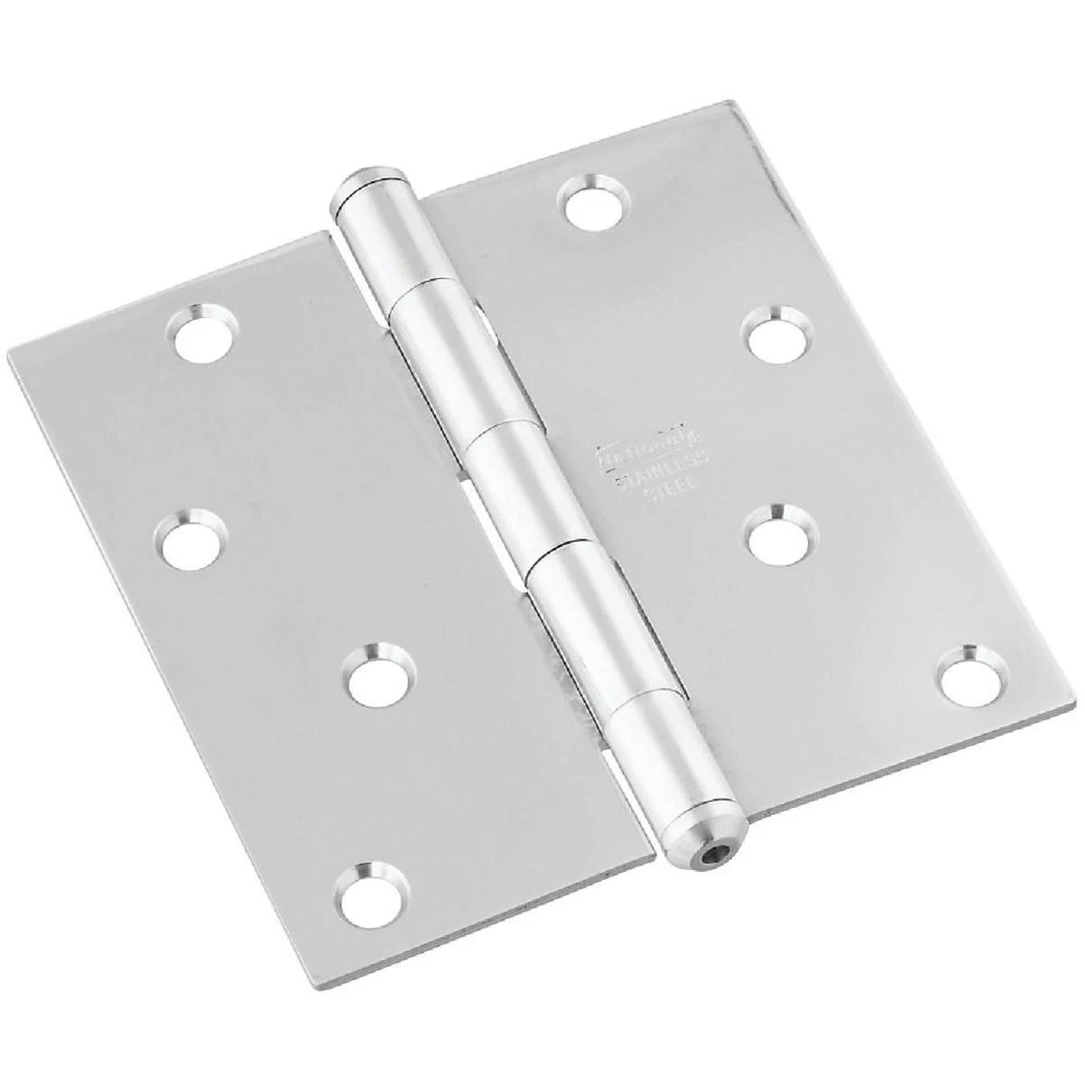 National 4 In. Square Stainless Steel Door Hinge