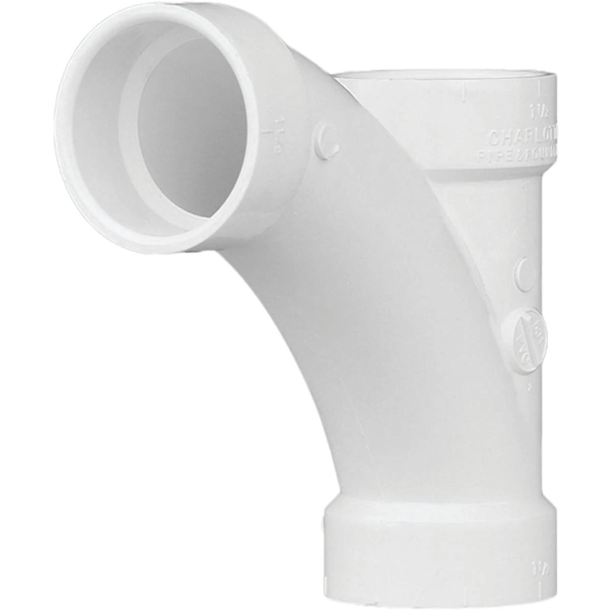 Charlotte Pipe 2 In. Tee-Wye DWV PVC Tee