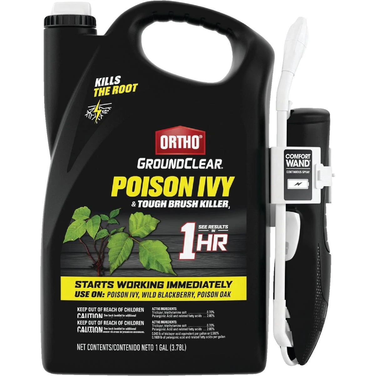 Ortho GroundClear 1 Gal. Poison Ivy & Tough Brush Killer with Comfort Wand