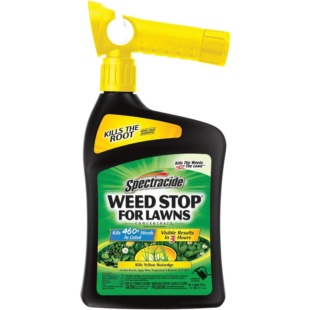 Spectracide Weed Stop For Lawns 32 Oz. Concentrate Ready To Spray Hose End Weed Killer