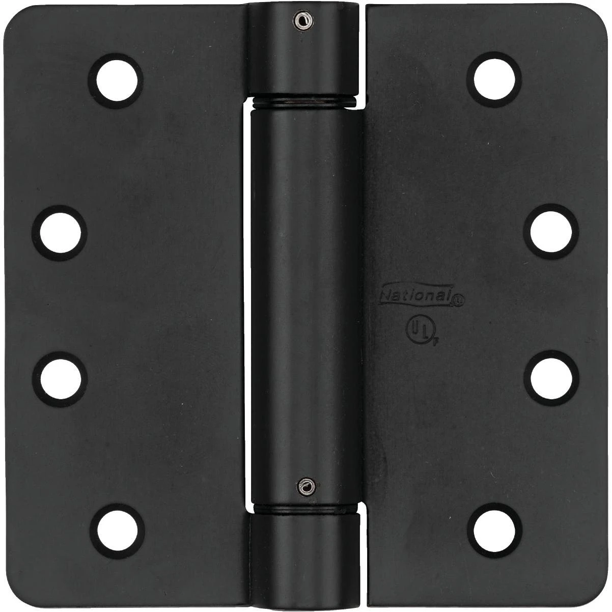 National 4 In. Oil Rubbed Bronze 5/8 In. Radius Spring Door Hinge