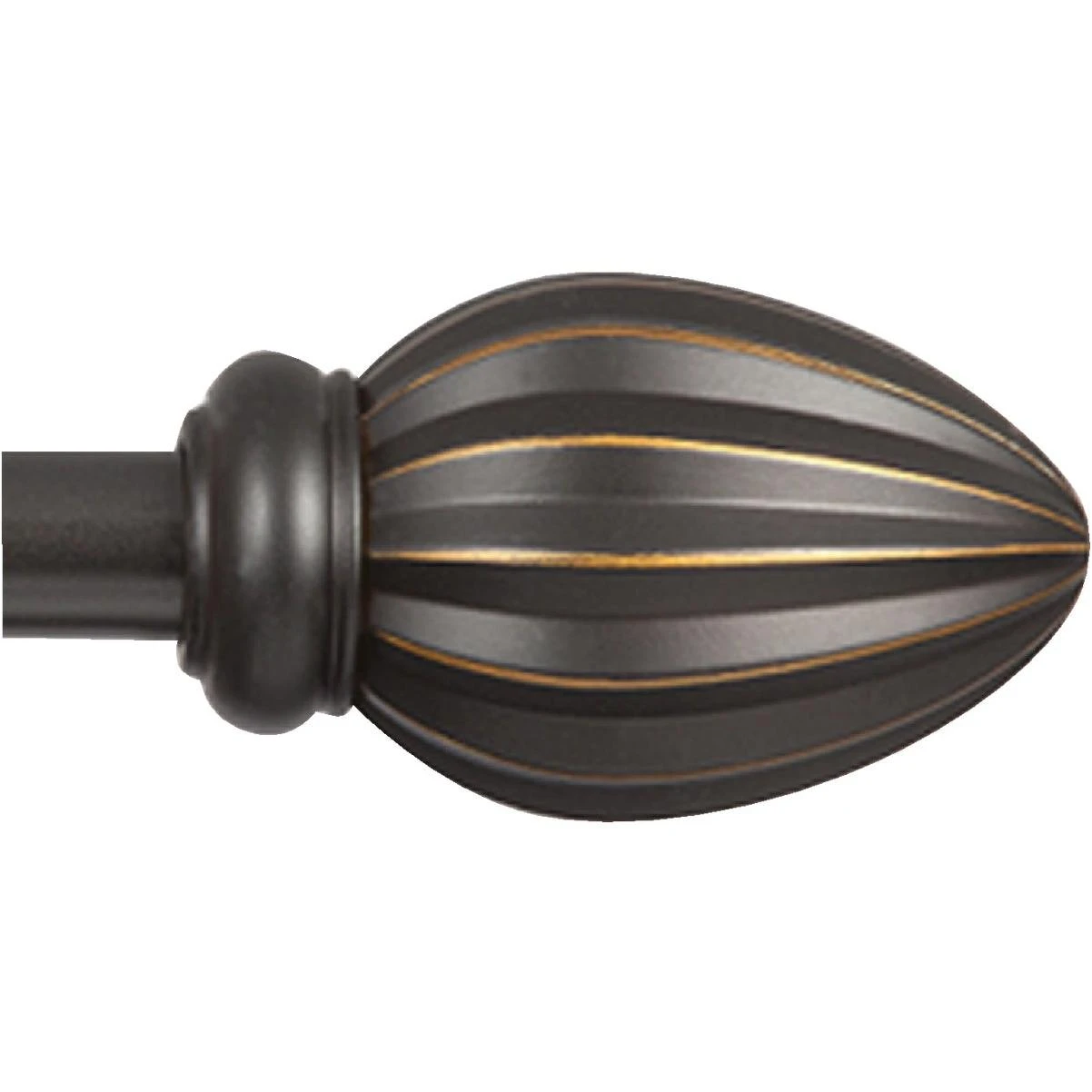 Kenney Fast Fit Bailey 66 In. To 120 In. 5/8 In. Oil Rubbed Bronze Curtain Rod