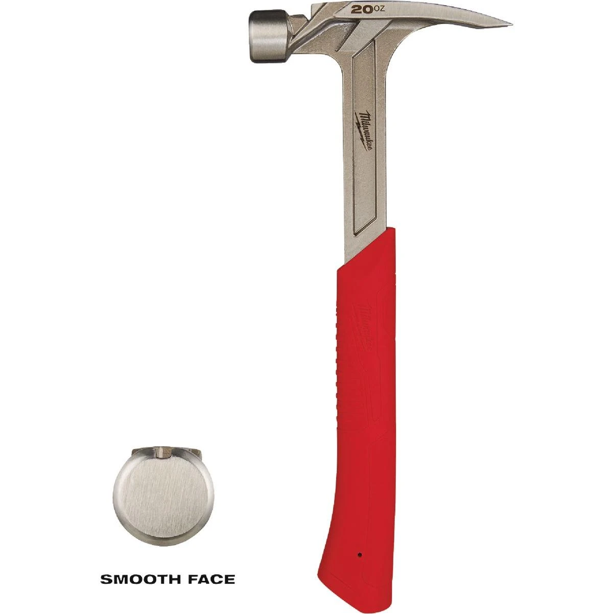 Milwaukee 20 Oz. Smooth-Face Rip Claw Hammer with Steel