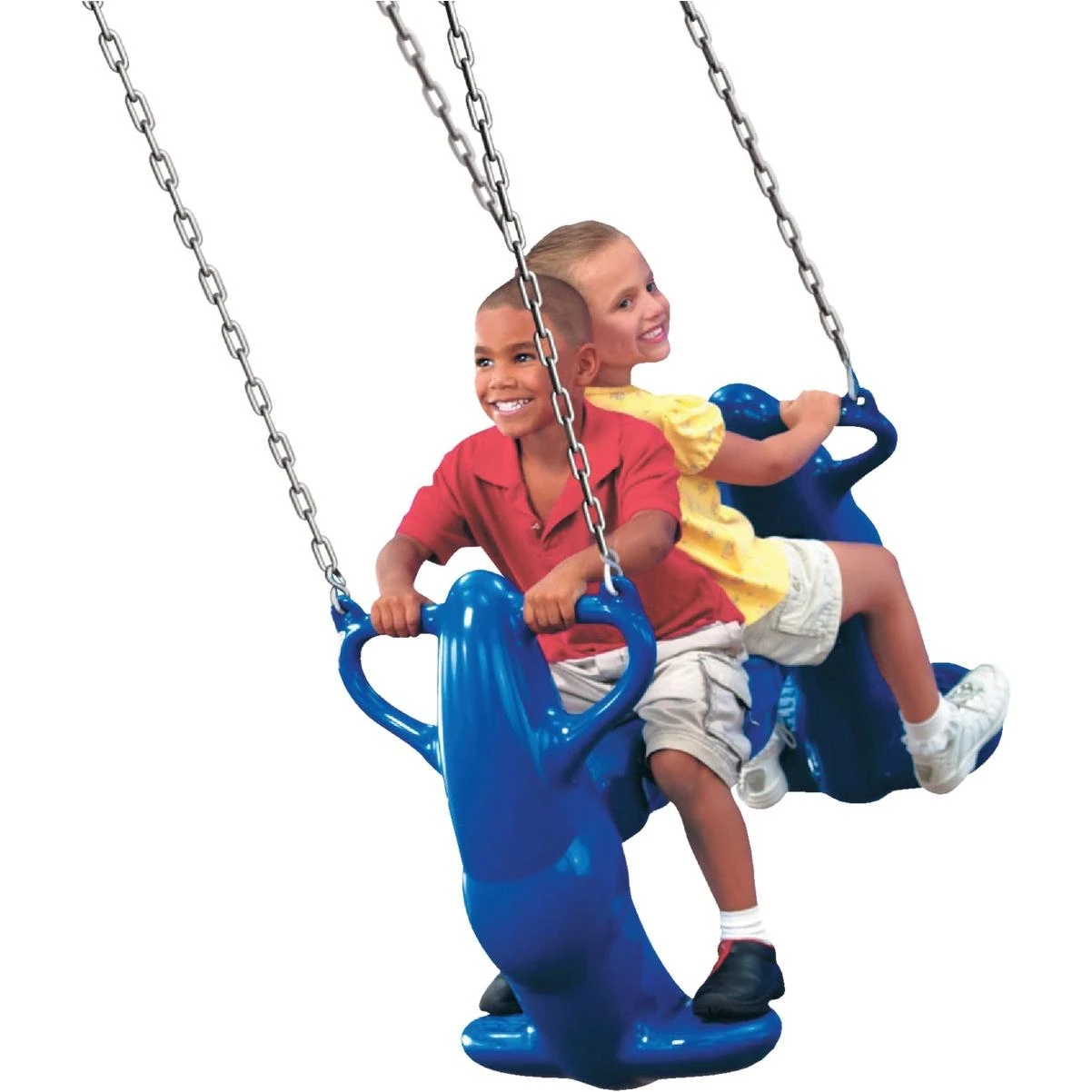 Swing N Slide Mega Rider Blue 2-Seat Glider Swing