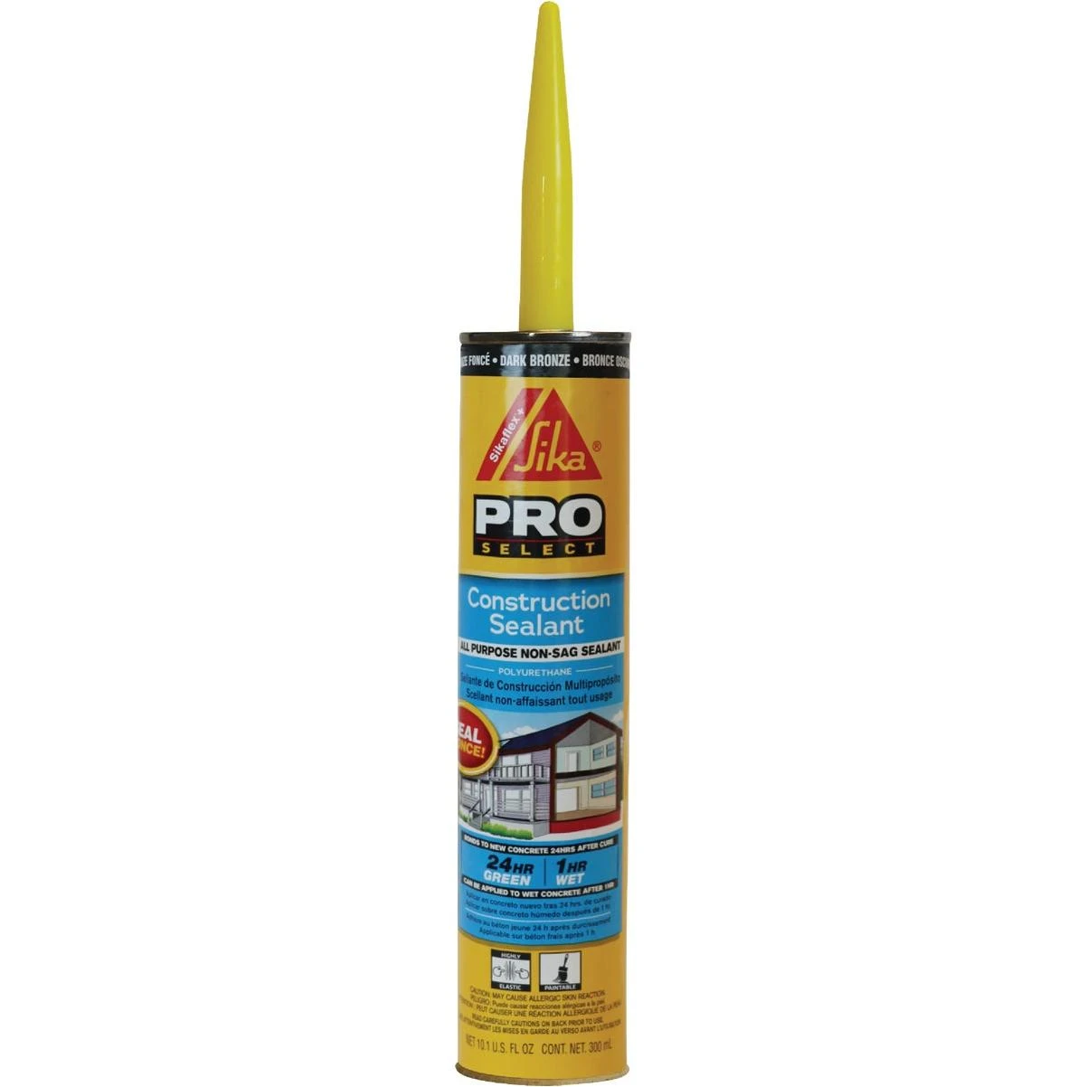 SikaFlex 10.1 Oz. Pro Select Construction Polyurethane Sealant, Dark Bronze