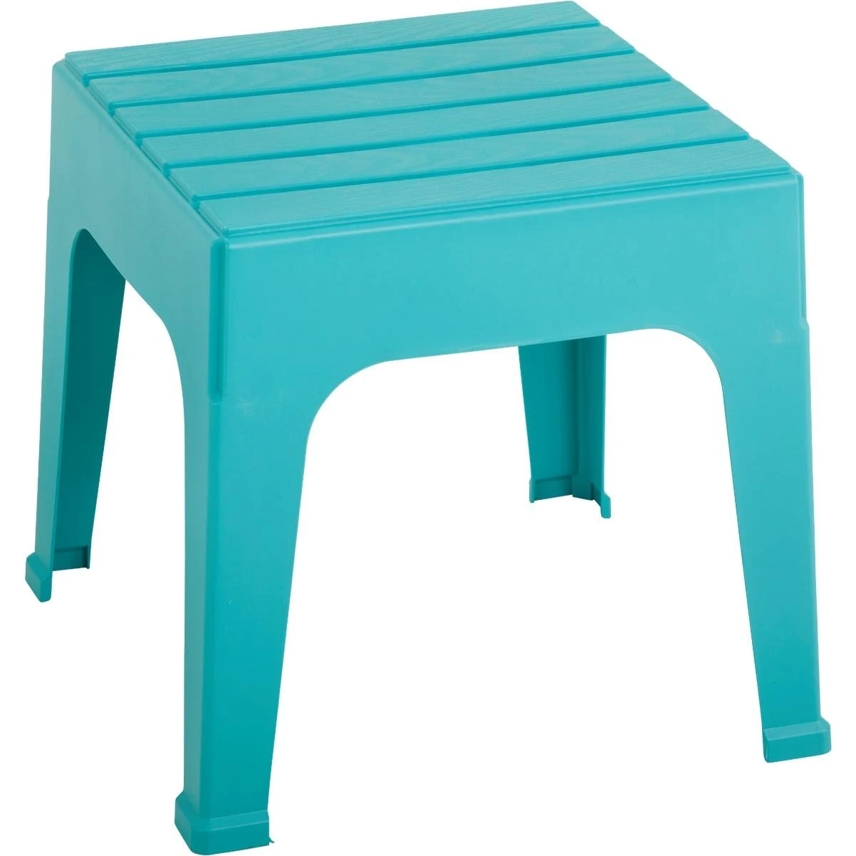 Adams Big Easy Teal 18.9 In. Square Resin Stackable Side Table